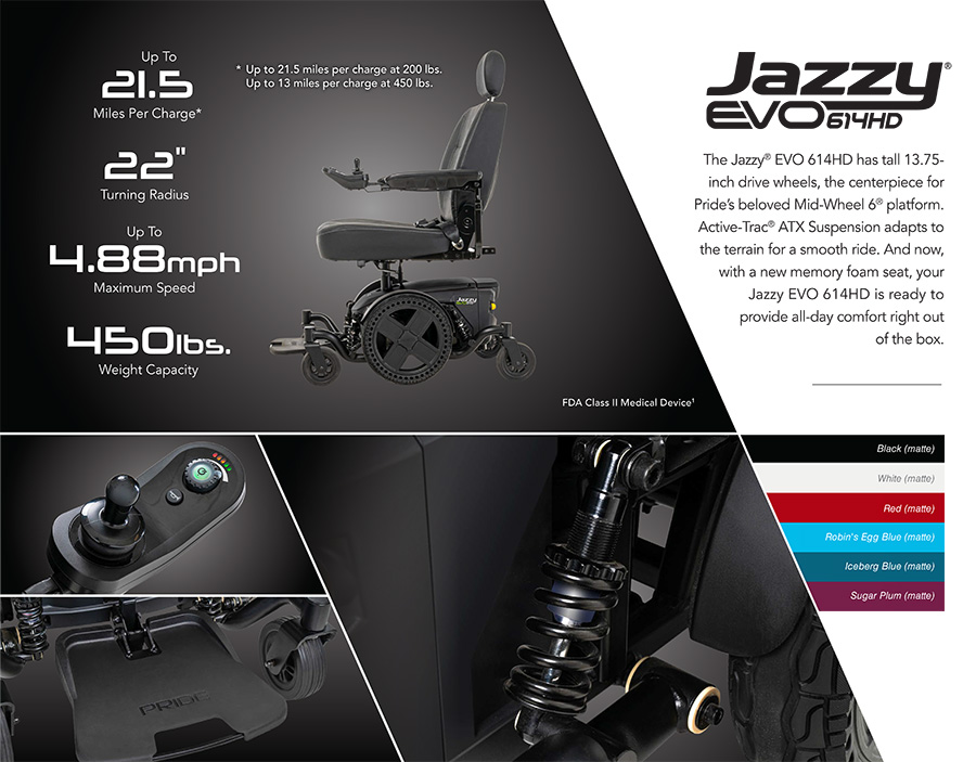 Jazzy evo 614 hd