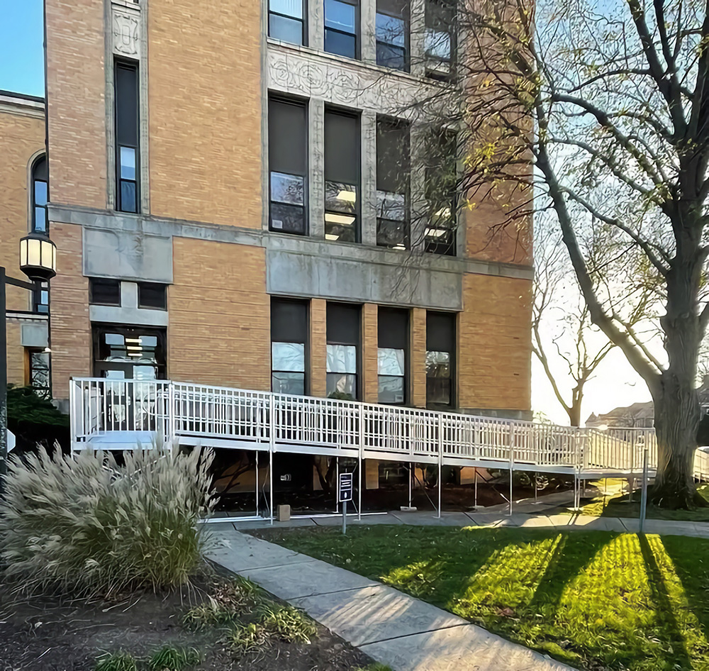 Commercial ADA ramp installation in Wilkes-Barre